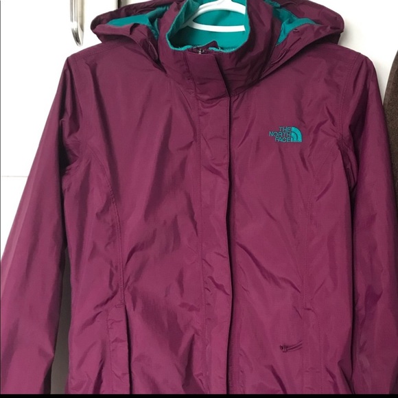 Small grape purple North Face Rain Jacket. - Picture 4 of 8